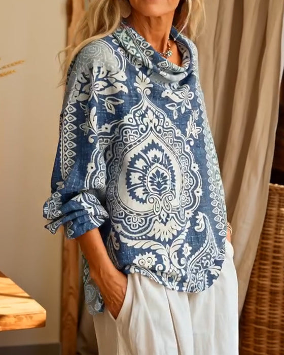 Cashew Flower Print Top