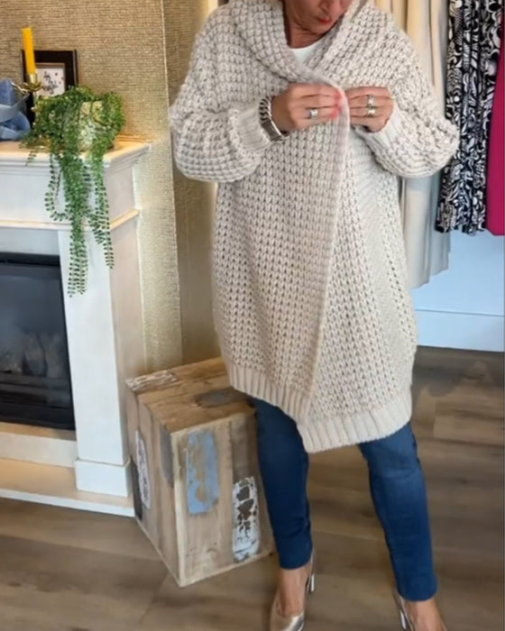 Solid colour cardigan