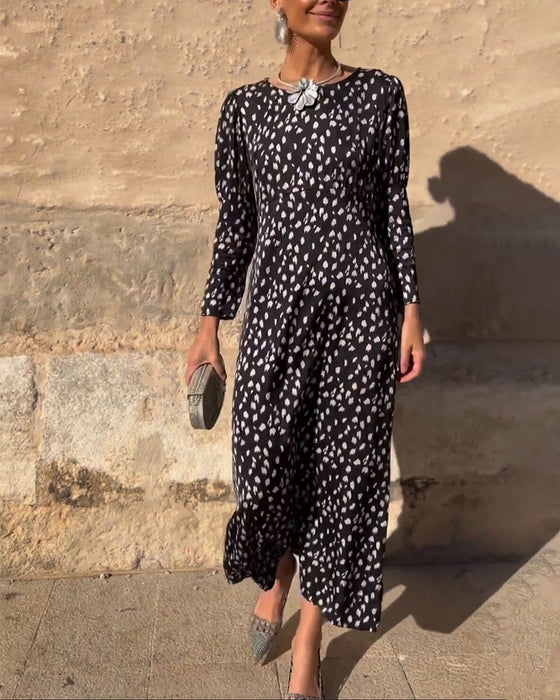 Vintage Round Neck Dress