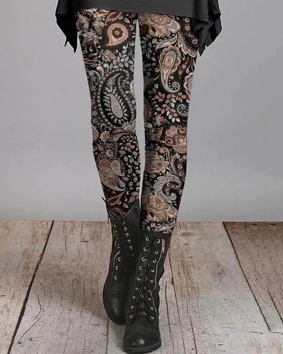 Retro Leggings Ethnic Style