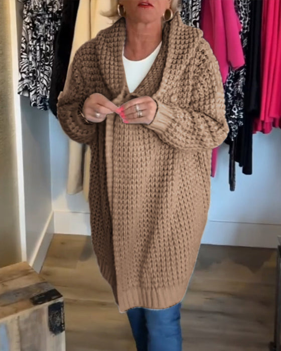 Solid colour cardigan