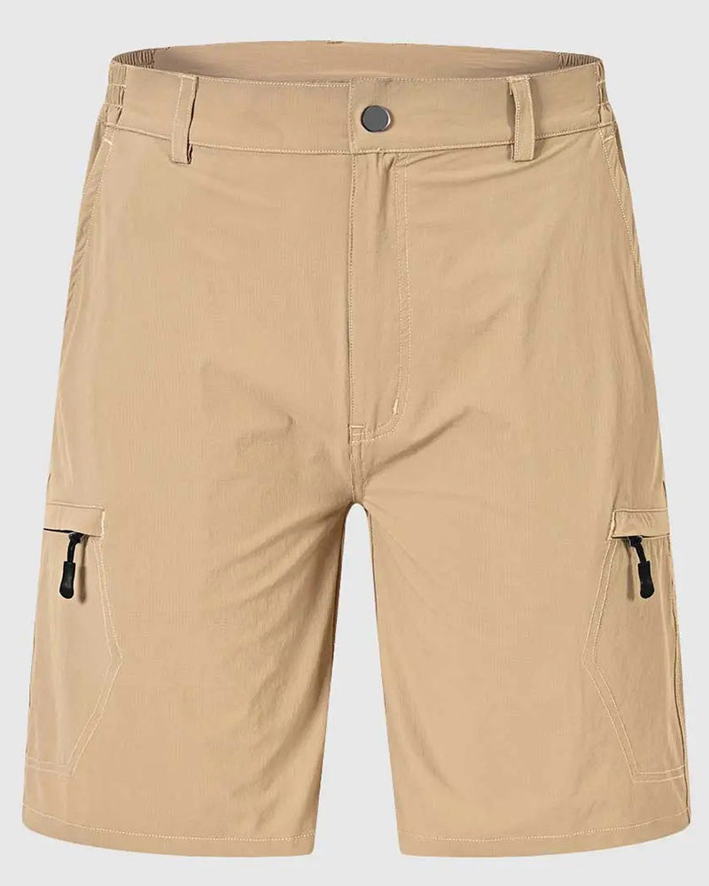 Elastic Waist Pocket Men's Athletic Shorts