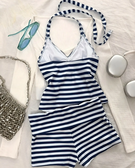 Boy Short Stripe Tankini