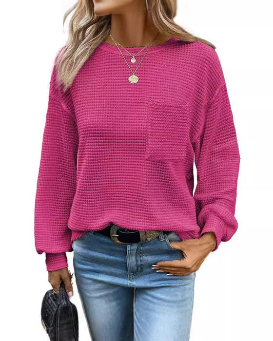 Crew Neck Loose-Fit Top