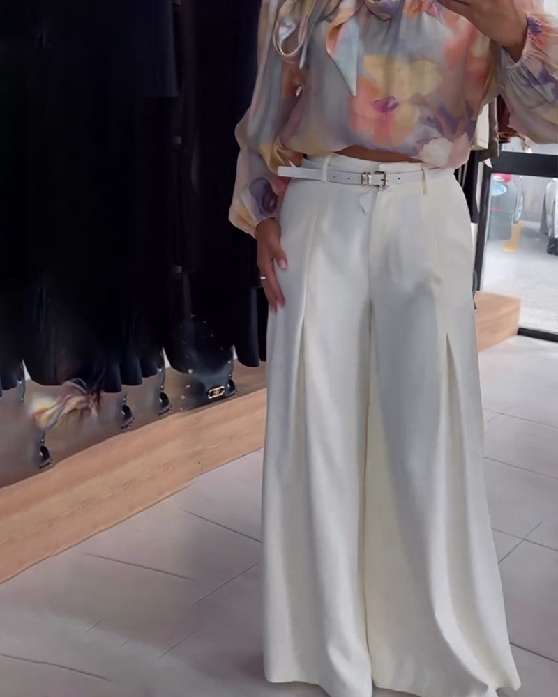 Loose Commuting Wide Leg Pants