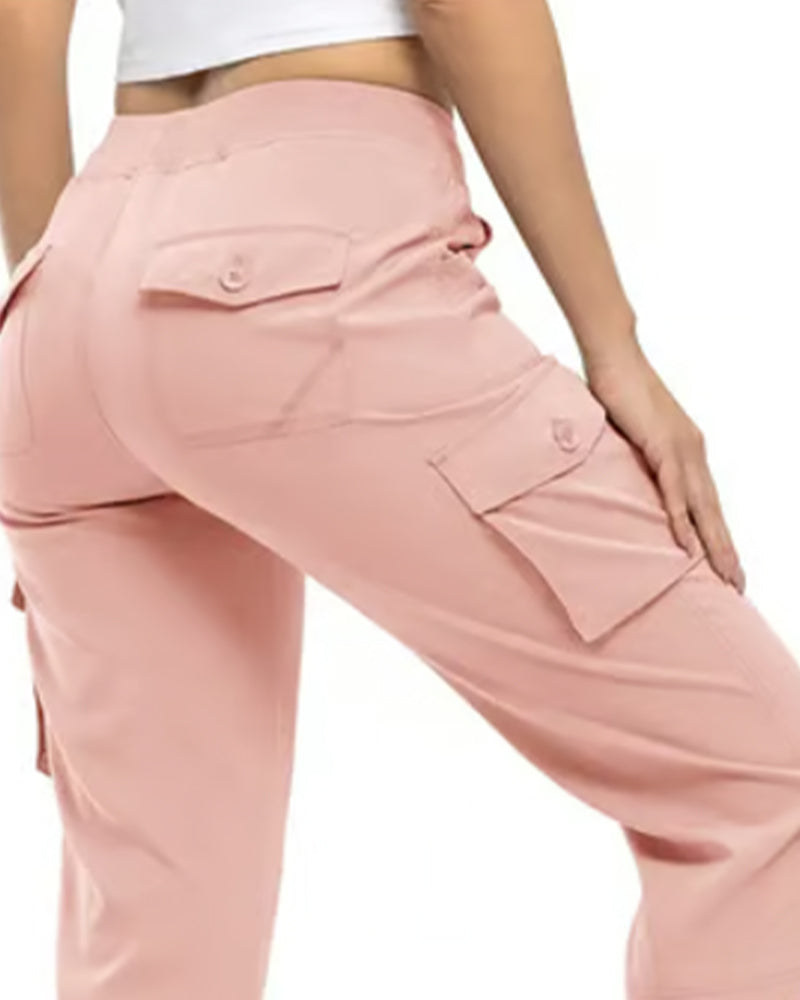 Casual Cropped Multi-Pocket Hiking Pant