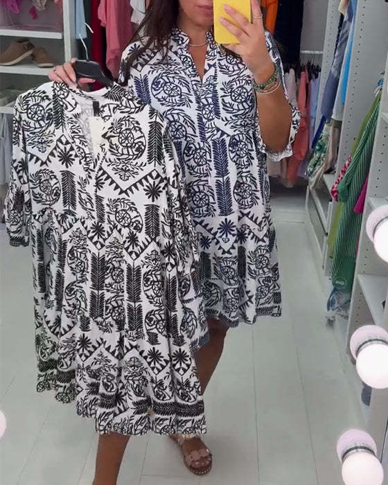 Fashion Street Print Dress