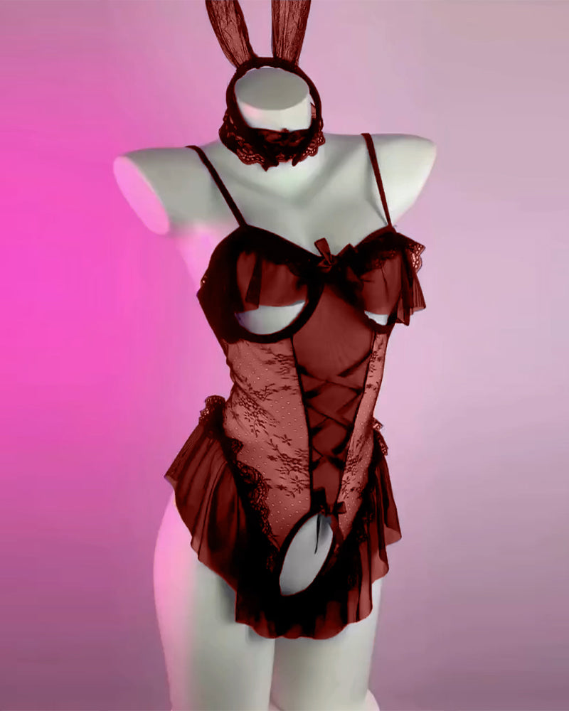 Easy-Access Sensual Lingerie Set
