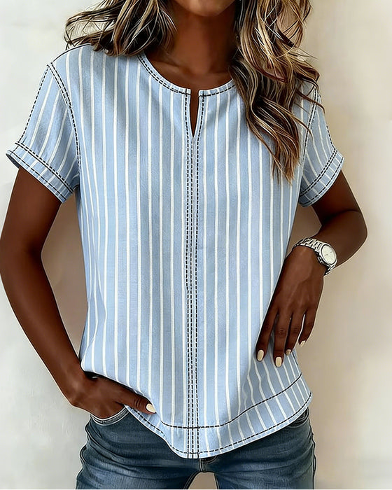 Simple Designer Striped T-Shirt