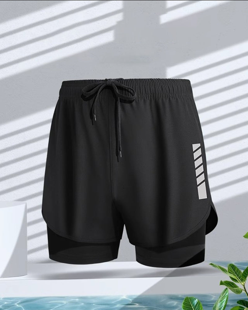Men's Boxer Style Double Layer Modesty Short