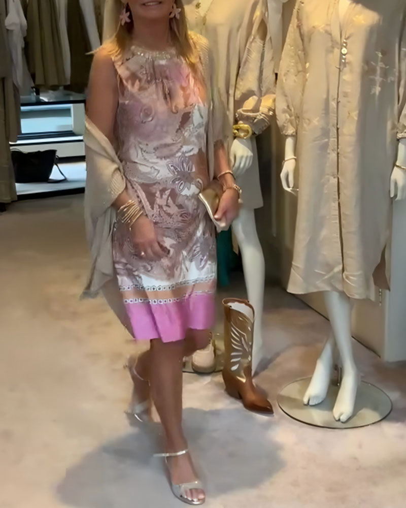 Pink Sleeveless Dress