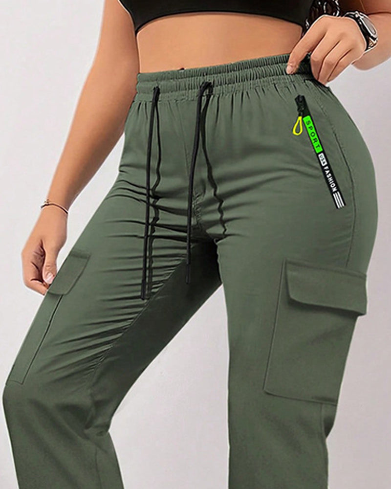Loose Large-Pocket Casual Work Pants