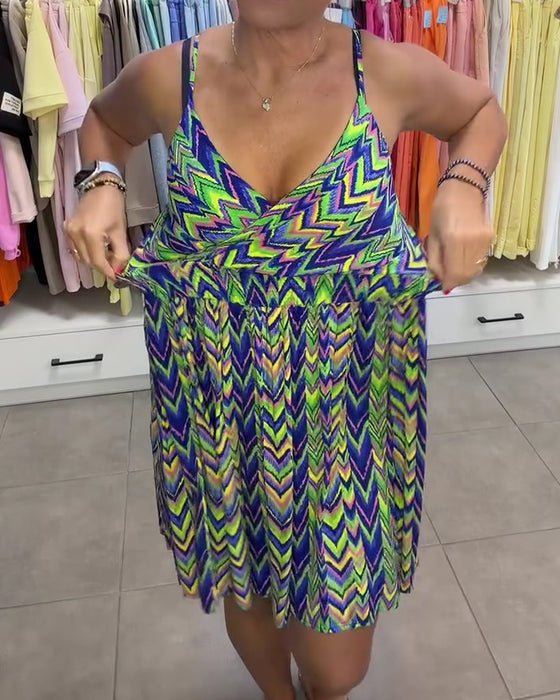 V-Neck Camisole Casual Dress