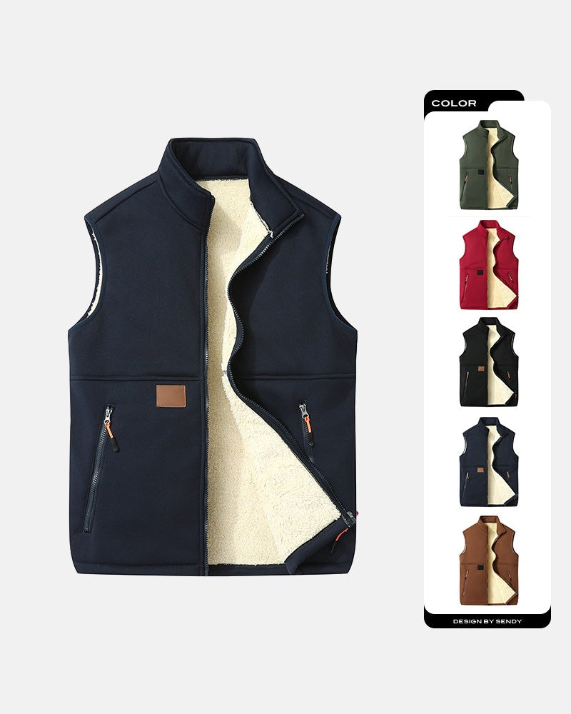 Padded Polar Fleece Open Front Cardigans