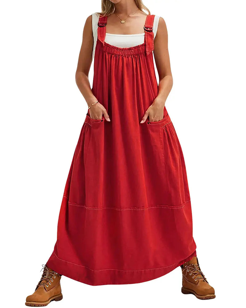 Loose Fit A-Line Jumper Dress