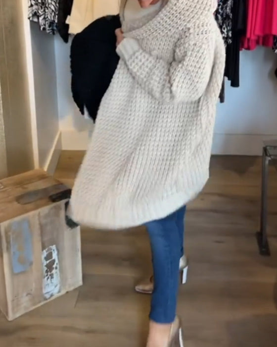 Solid colour cardigan