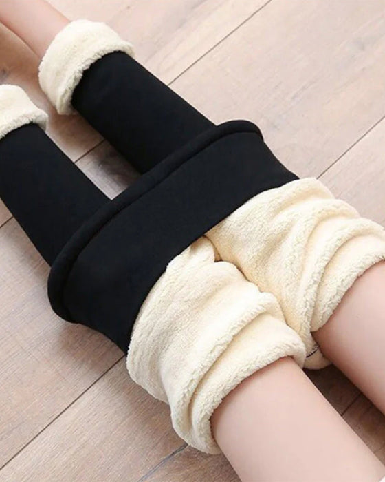 Lambskin winter leggings