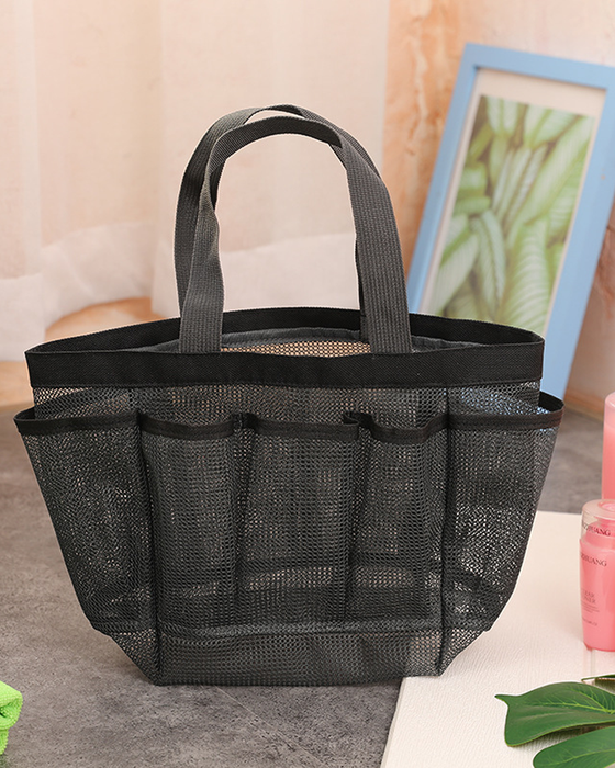 Large capacity mesh handbag
