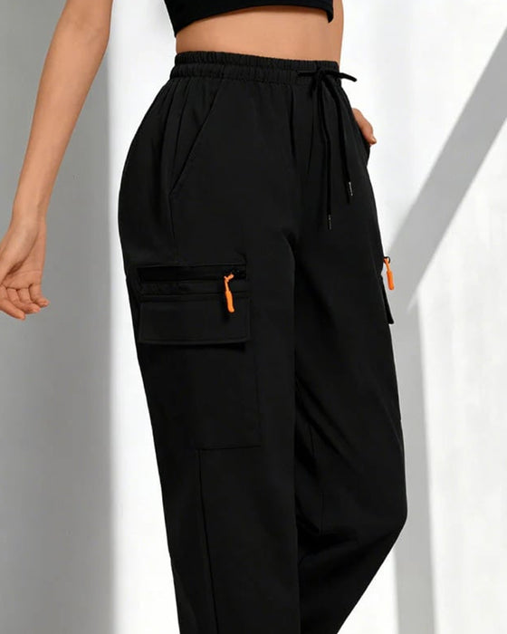 Drawstring Loose Casual Cargo Pants
