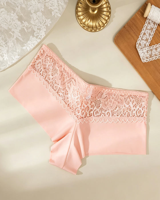 Breathable Hollow Out Ladies Boxer Lingerie