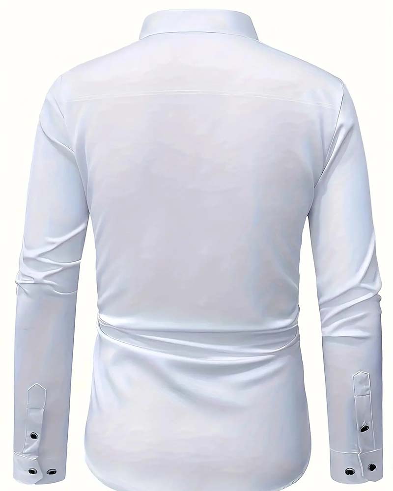 Business Slim-Fit Long-Sleeved Shirt