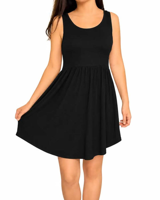 Sleeveless Loose A-Line Mini Dress