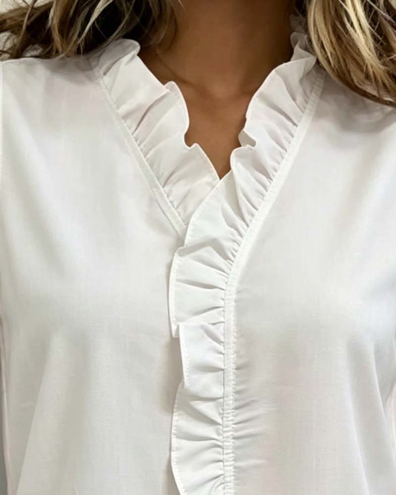 Ruffle Sleeveless Tank Top
