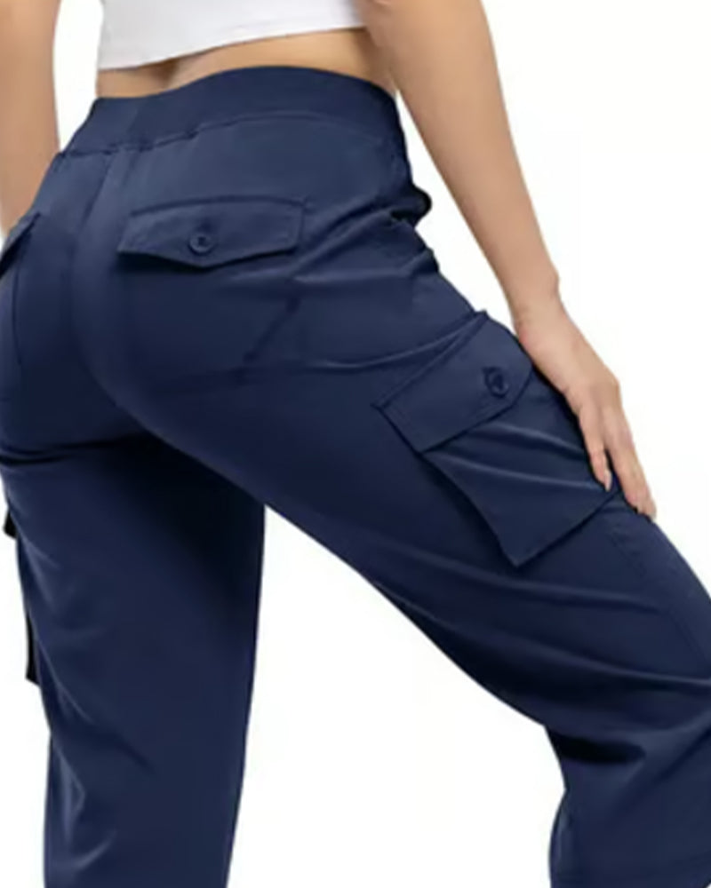 Casual Cropped Multi-Pocket Hiking Pant