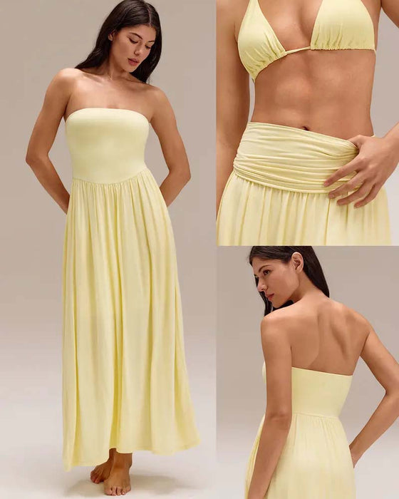 Convertible Strapless Waist-Cinching Dress