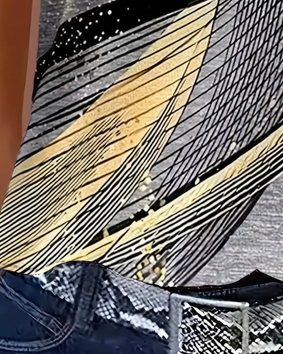 Zipper Digital Print T-Shirt