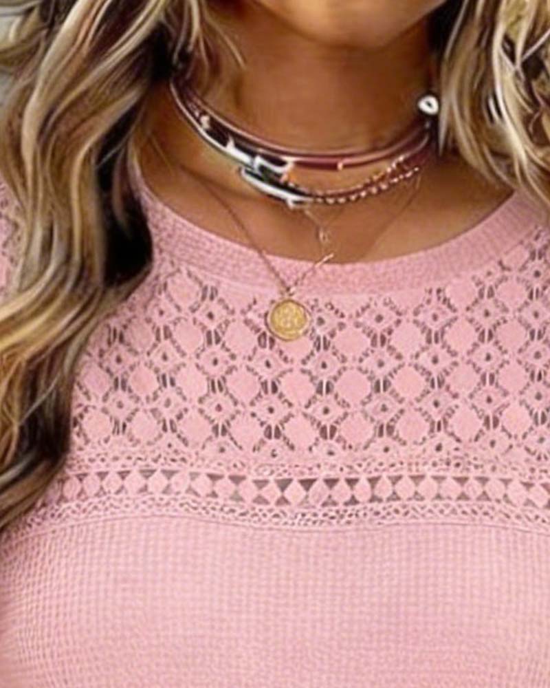 Sweet Lace Patchwork Dress