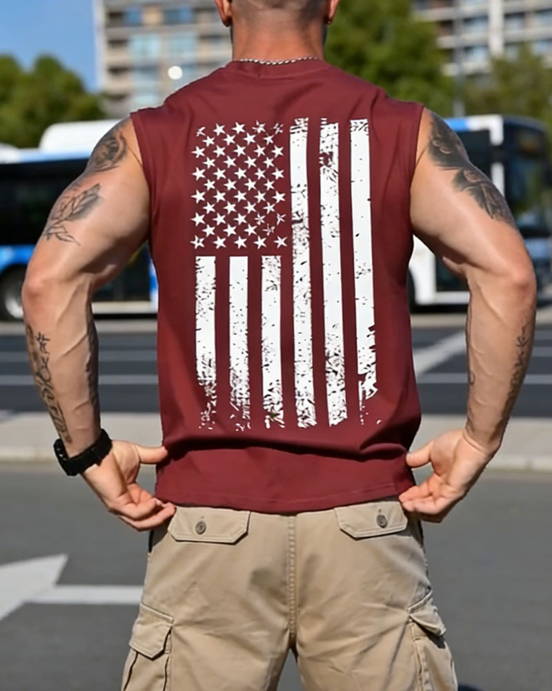 Fashion Print Sleeveless Tank Top