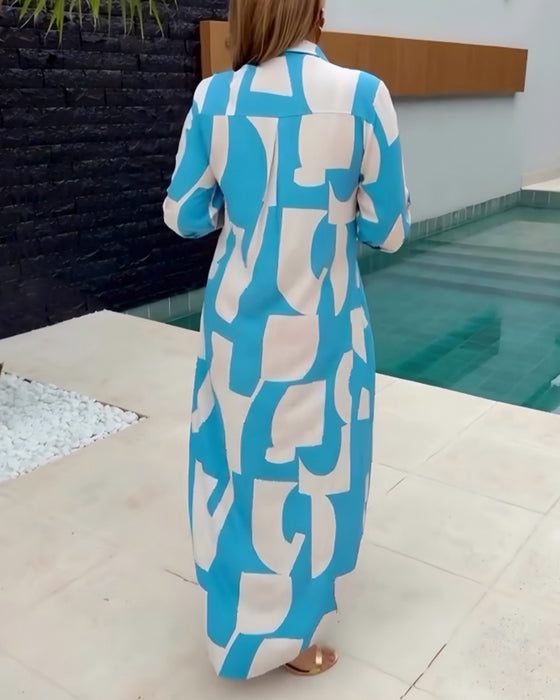 Casual Shirt Long Dress