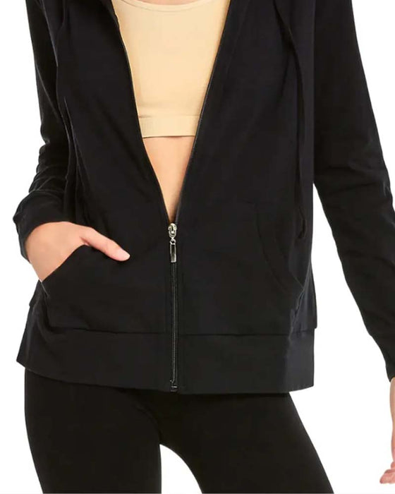 Zipper Drawstring Hooded Coat