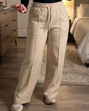 Drawstring Straight Leg Sweatpants
