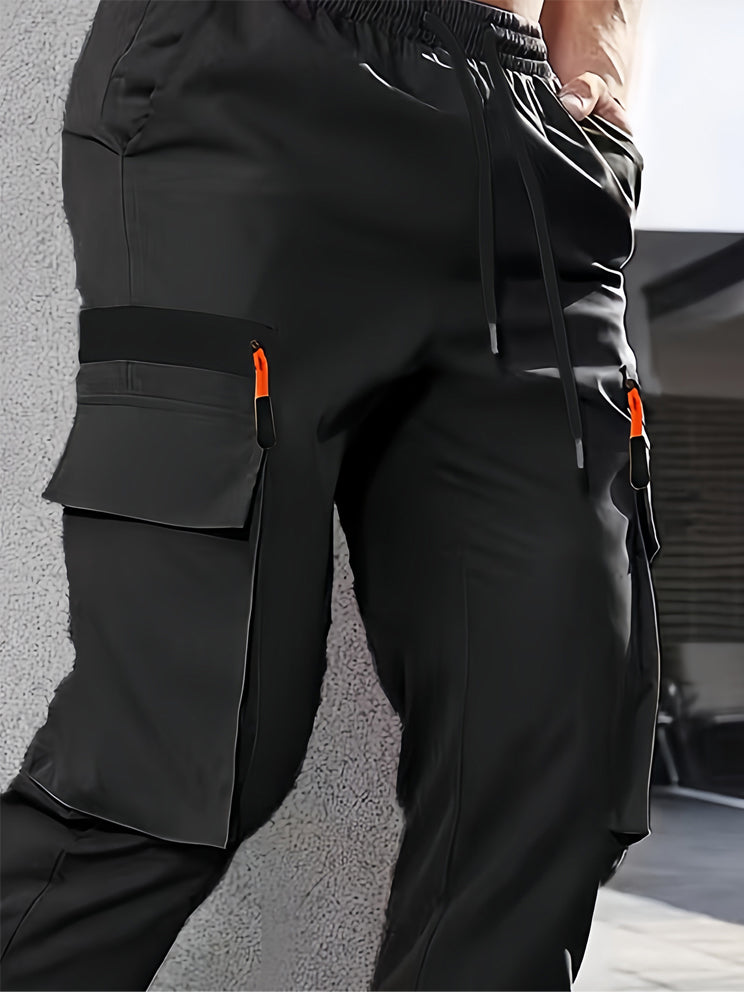 Sporty Multi-Pocket Cargo Pants