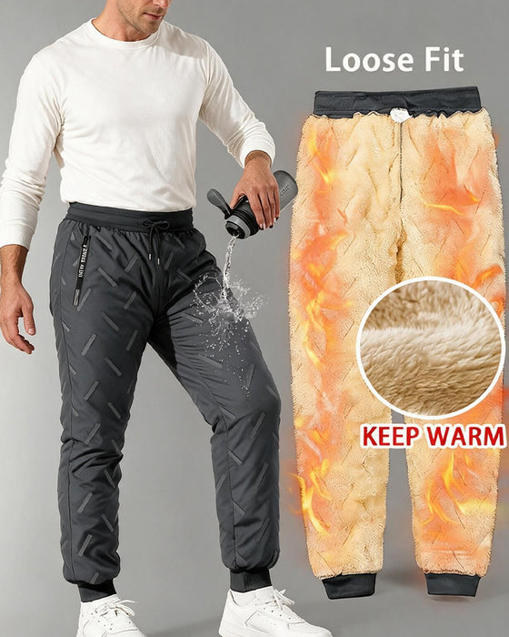 Men's Warm Pocket Drawstring Pants