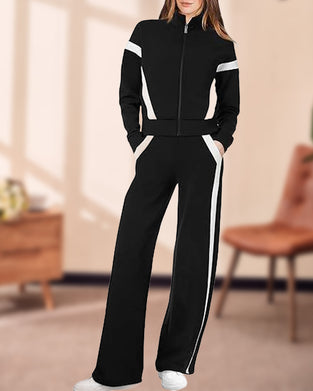Sporty - Casual Style Two - Piece Set of Jacket and Pants