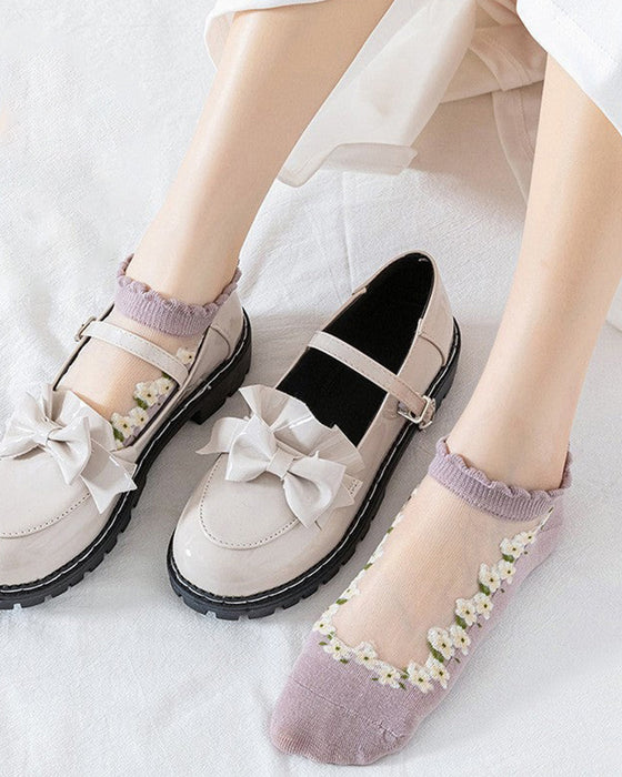 Summer Floral Breathable Socks