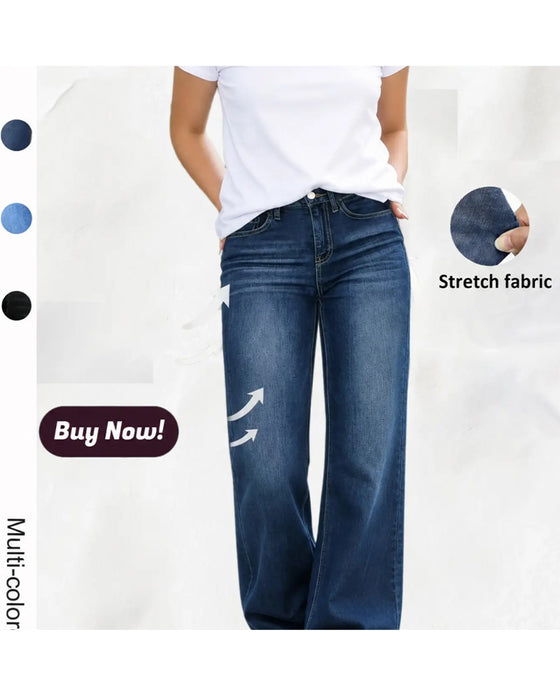 Casual Stretch Straight Leg Jeans