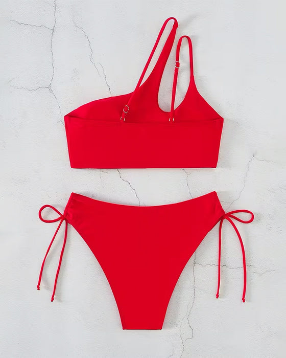 Sexy Off-Shoulder One-Piece Bikini