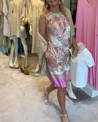 Pink Sleeveless Dress