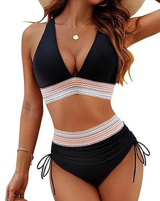 Vacation V-Neck Lace Up Bikini