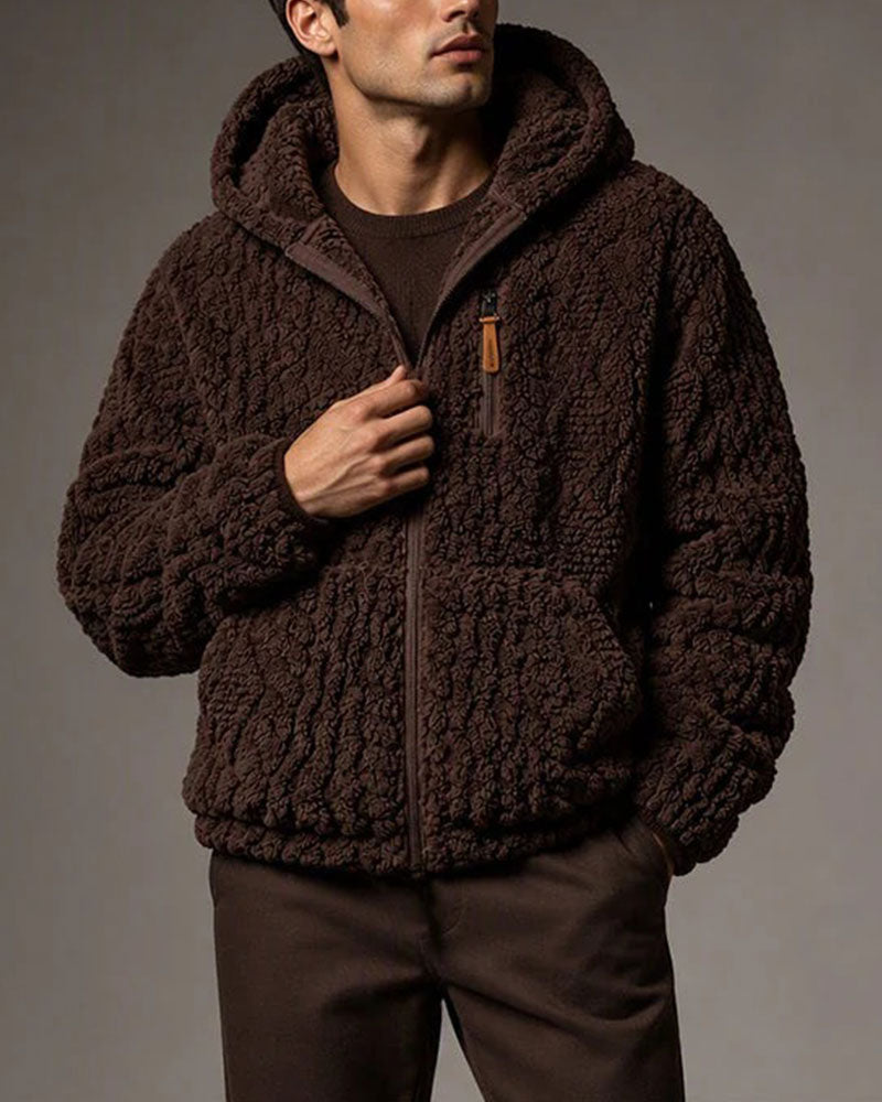 Men's Hooded Zipper Coat