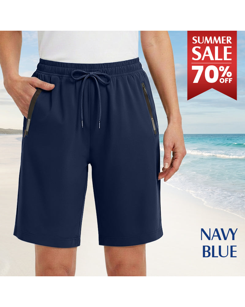 Elastic Waist Drawstring Quick Dry Shorts