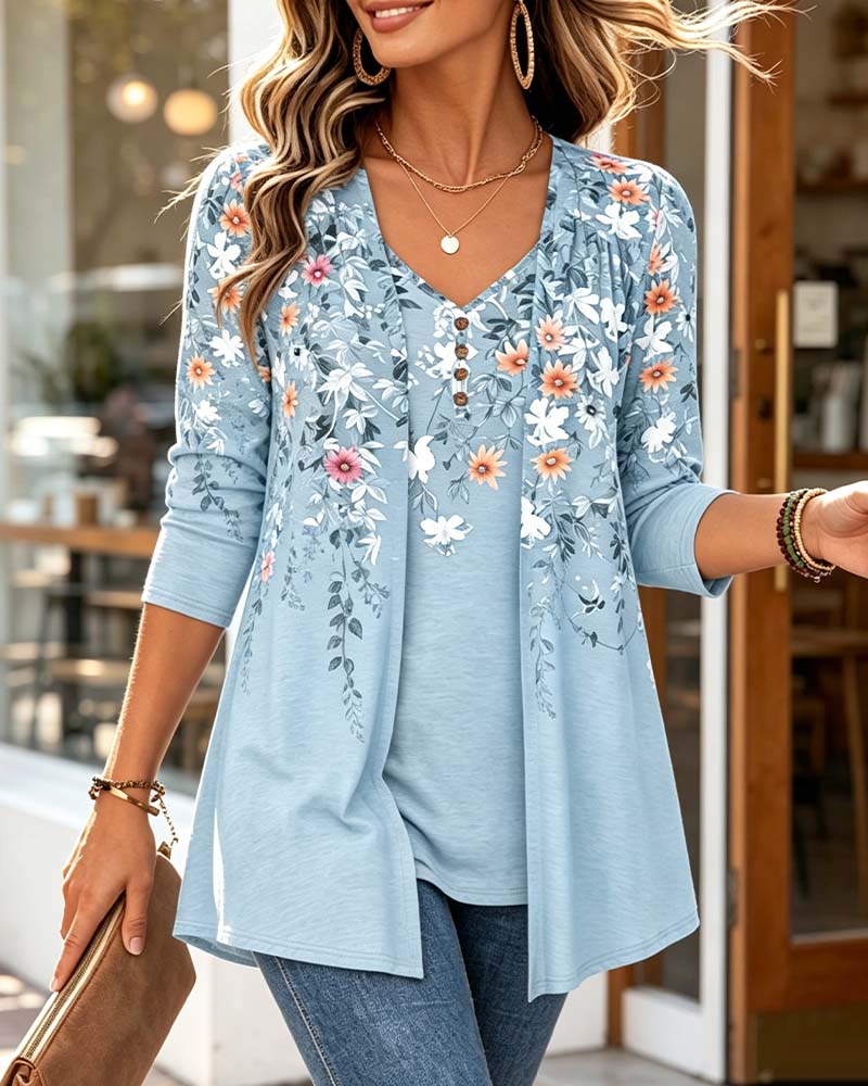 Casual Long Sleeve Blouse
