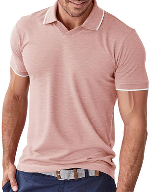 Men's Lapel Short-Sleeved T-Shirt