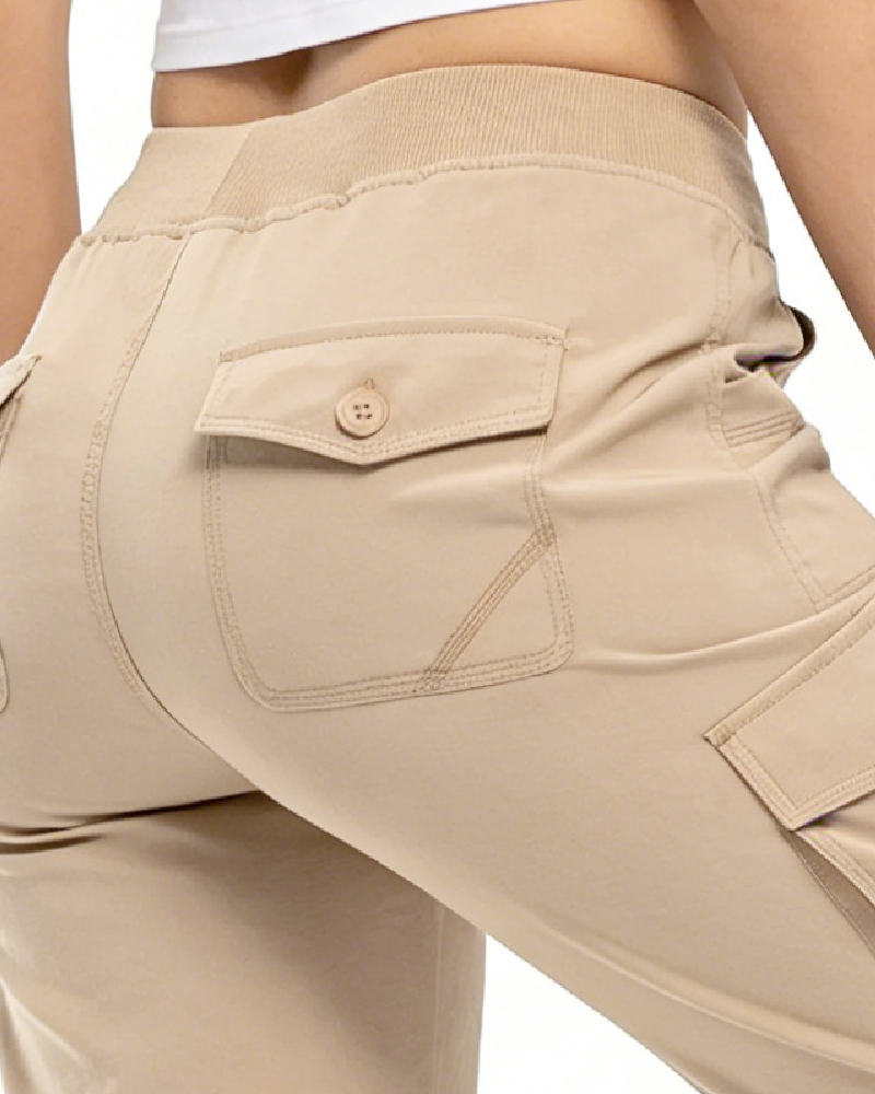 Casual Cropped Multi-Pocket Hiking Pant