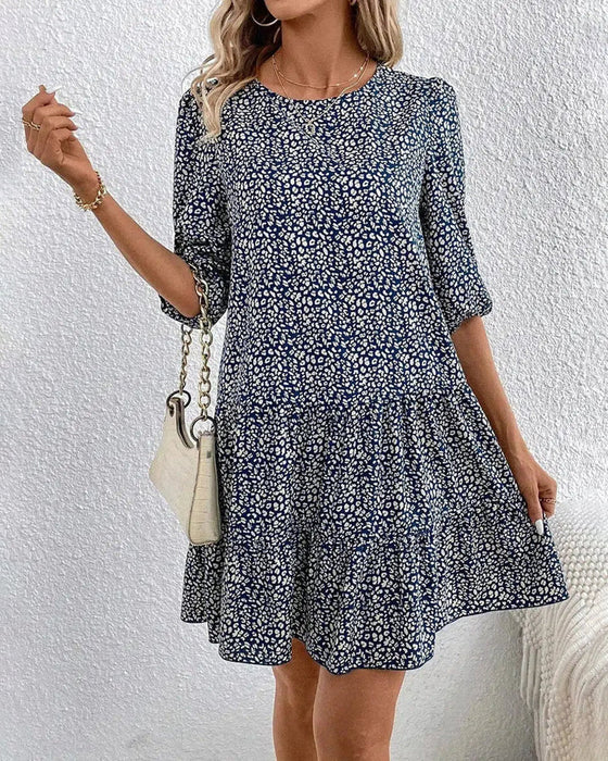 Elegant round neck dress