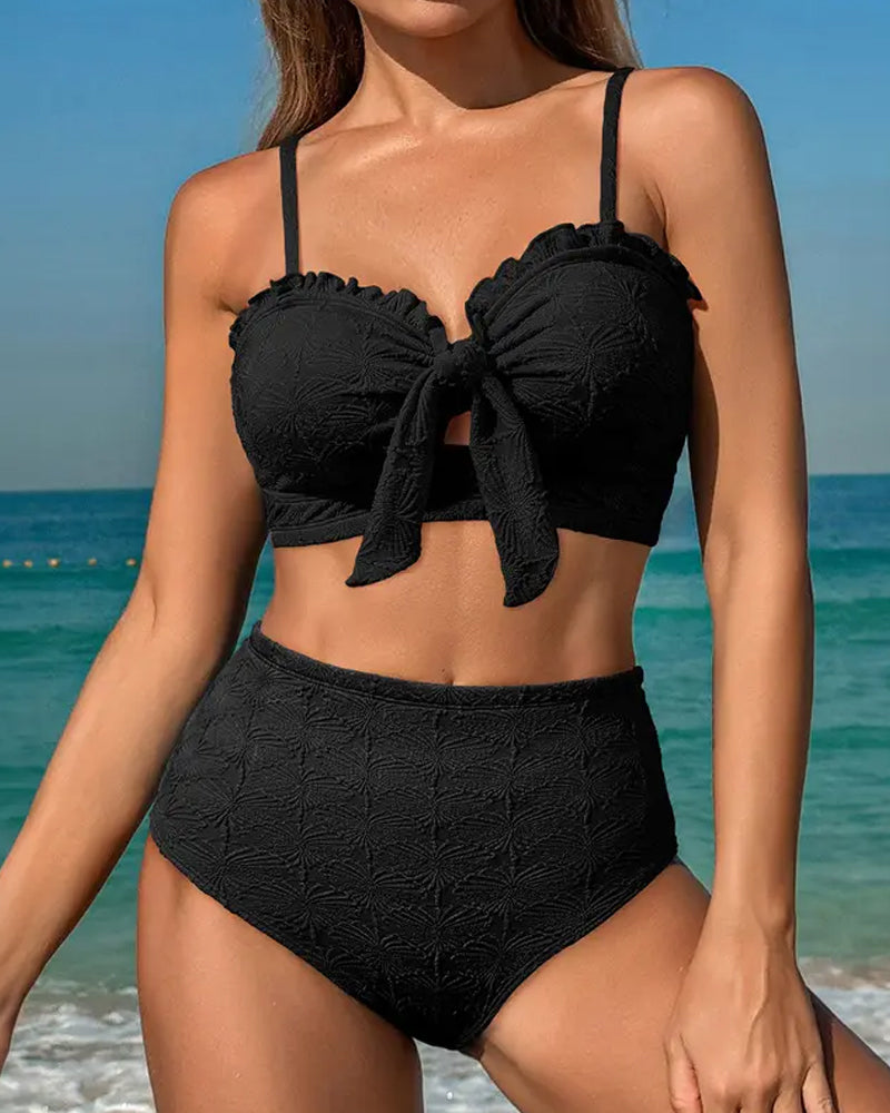 Special Fabric Strappy Bikini